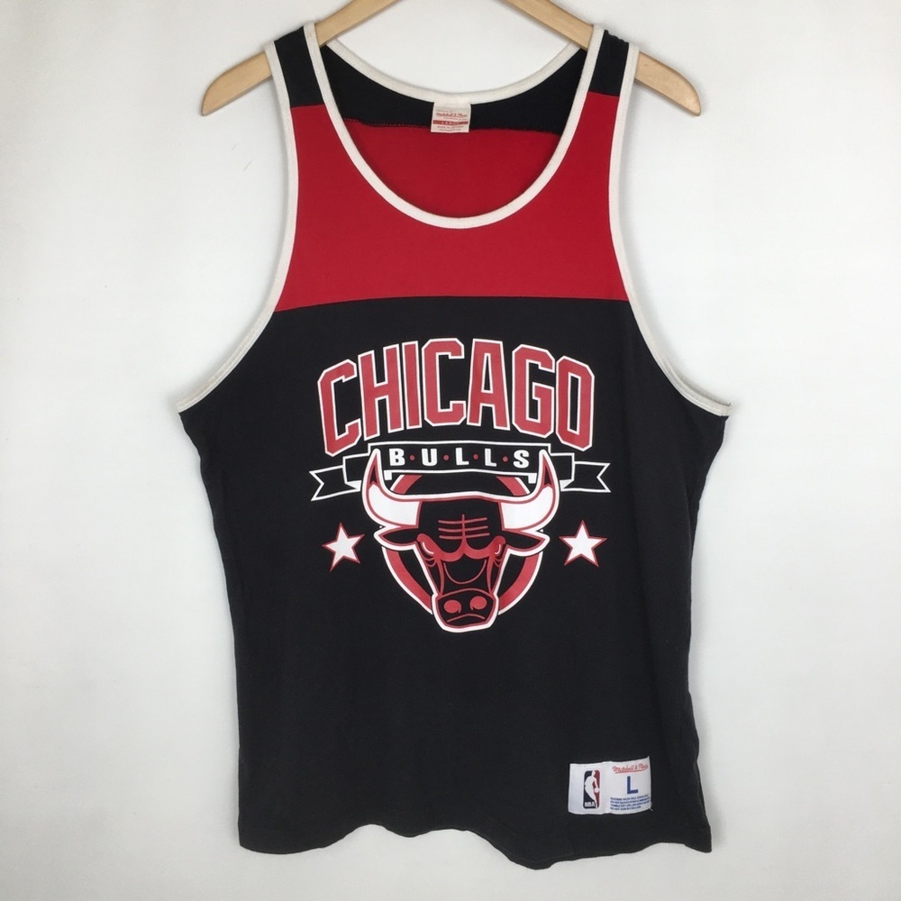 Retro Mitchell & Ness Chicago Bulls Basketball Graphic Tank Top Men’s Size L